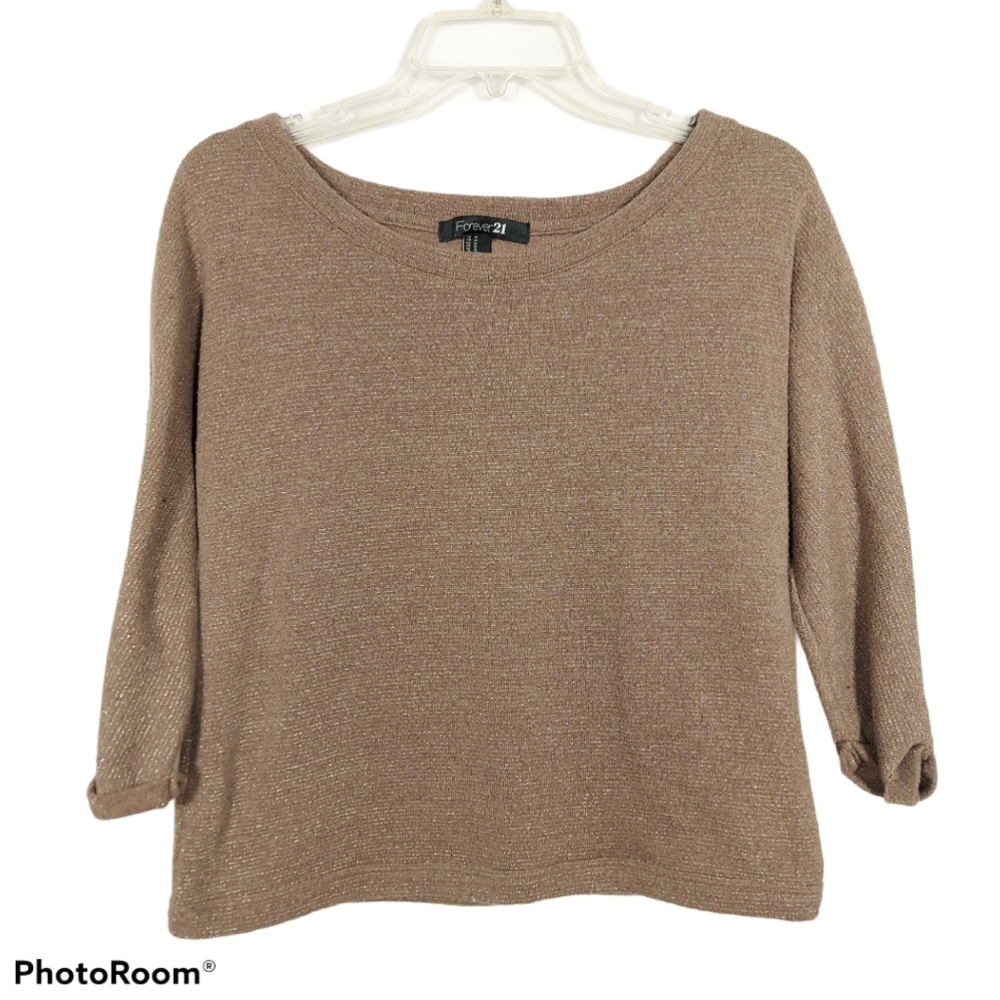 Glittery Forever 21 Dolman Sleeve Blouse